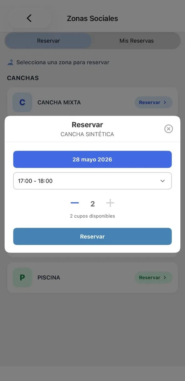 GoPH App Reservas